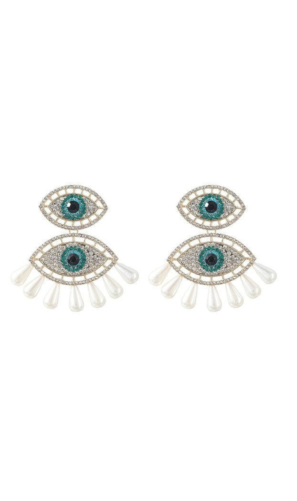 Aeolian Eye Pearls Earrings