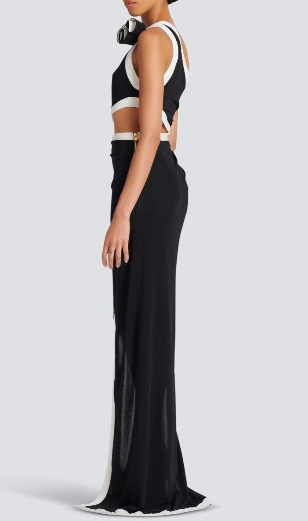 Aquaria Flower Shoulder Maxi Dress