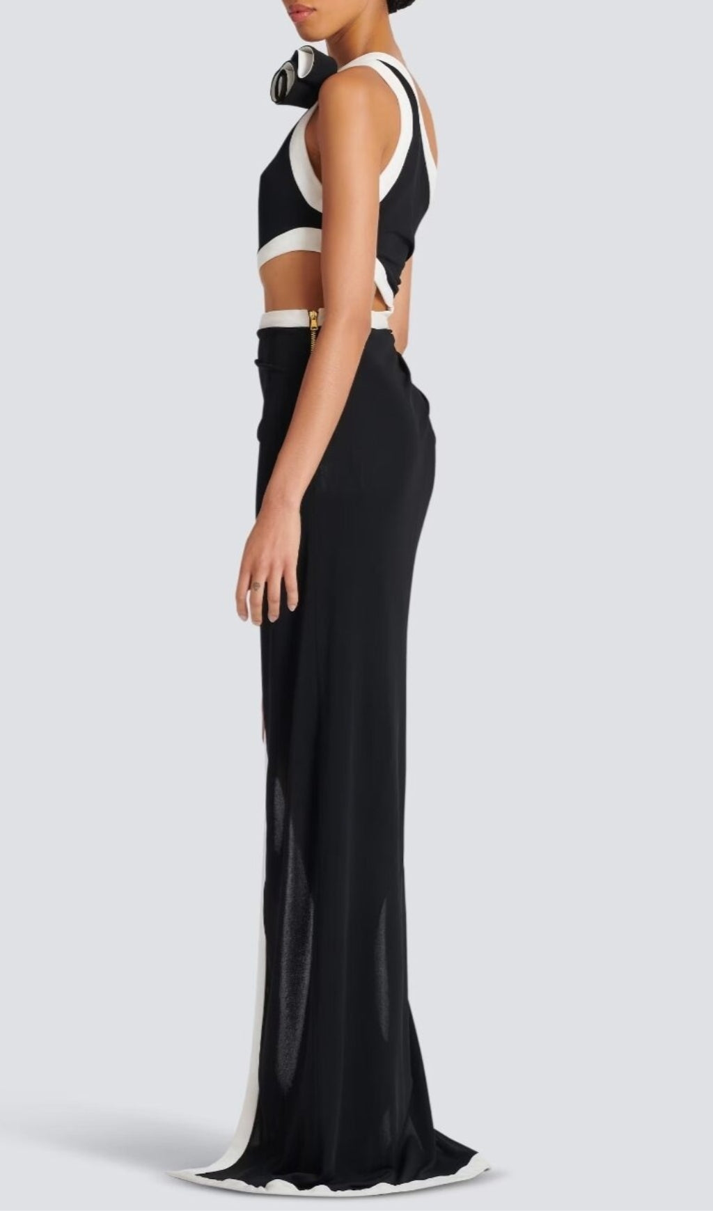 Aquaria Flower Shoulder Maxi Dress