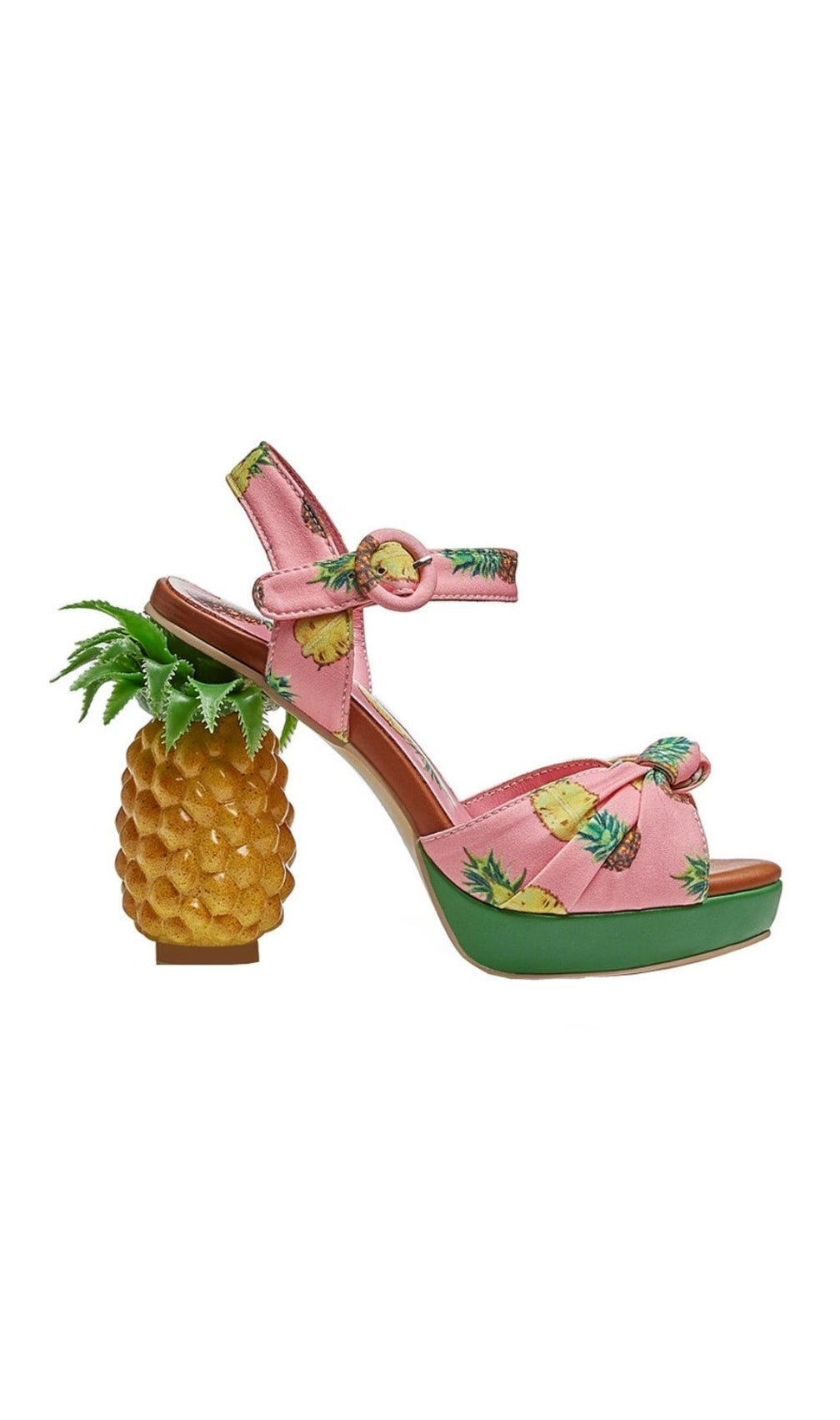 Azhira Pink Pineapple Paradise Platform Sandals