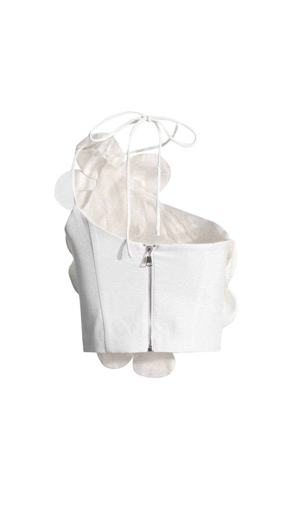 Andia Flower Embellished Crop Top