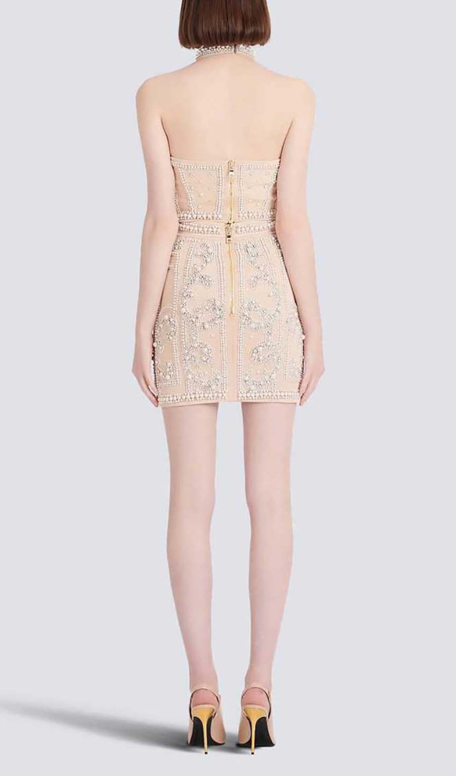 Pearl Embroidered Two Piece Set In Ivory