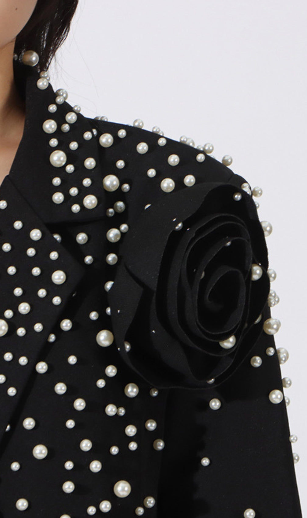 Elston Beaded Flower Blazer