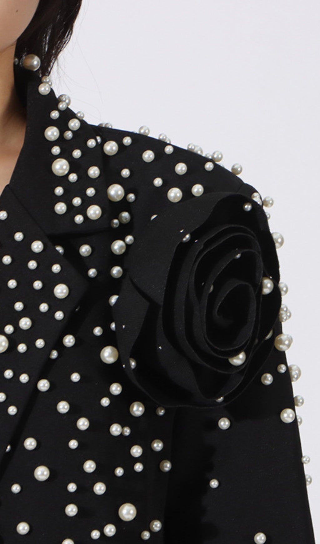 Elston Beaded Flower Blazer