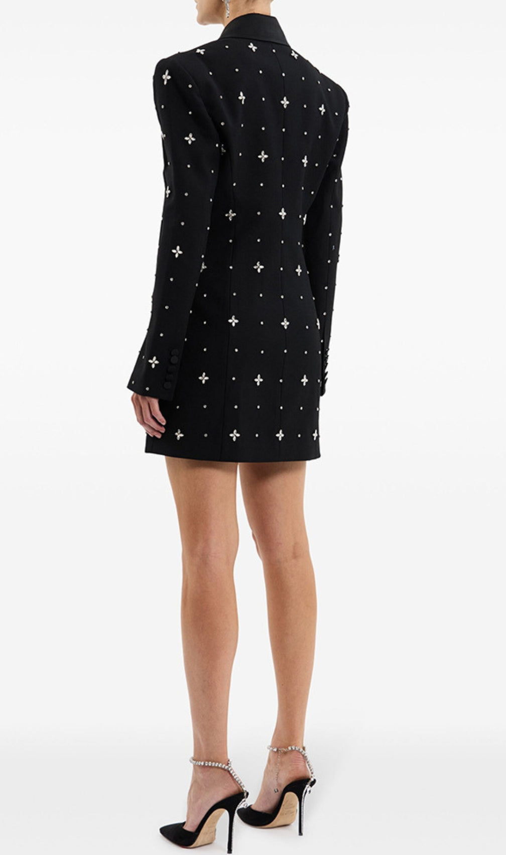 Danik Black Diamante Blazer