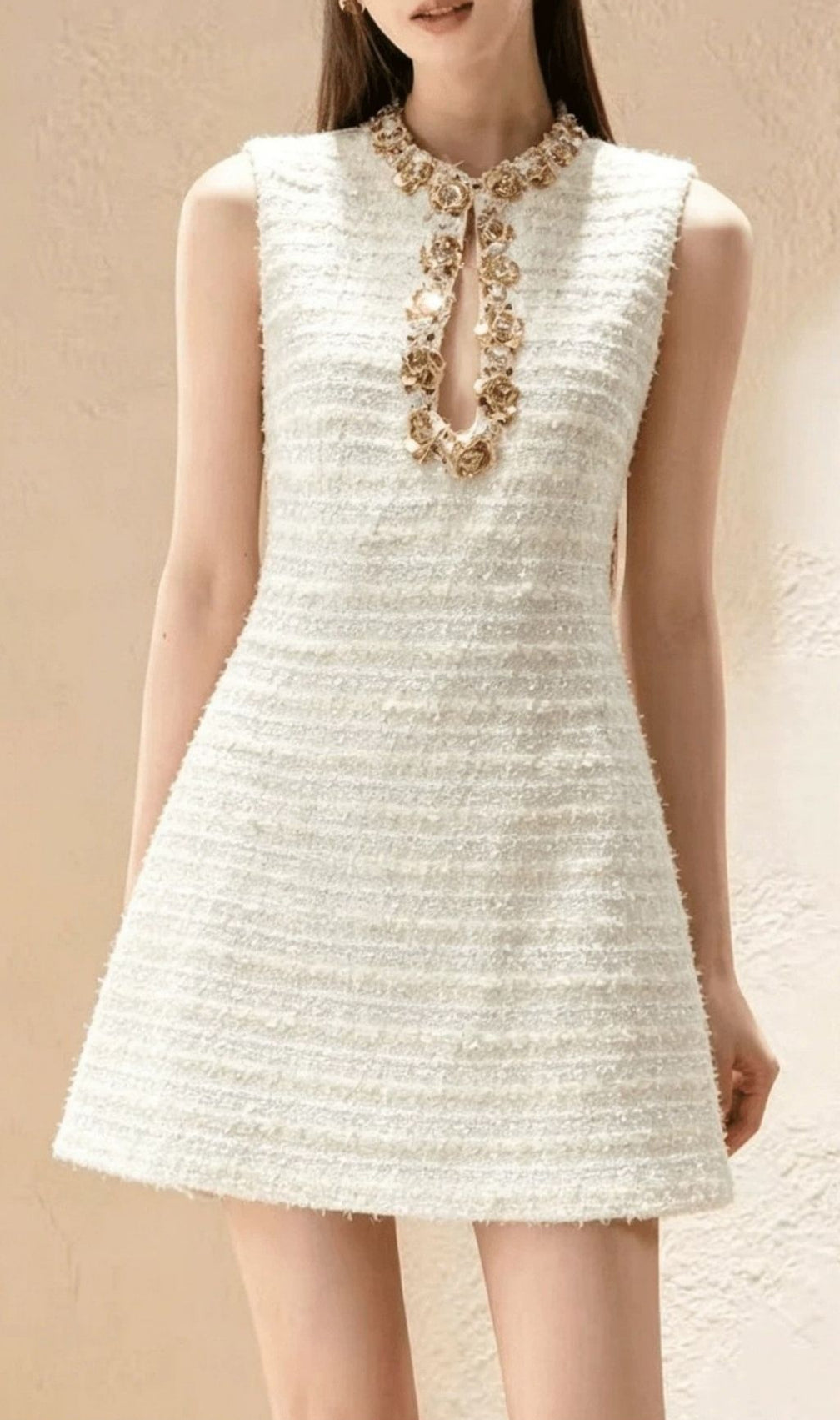 Kimbella Glamorous Sleeveless Diamante Mini Dress - Sparkle & Chic Evening Wear