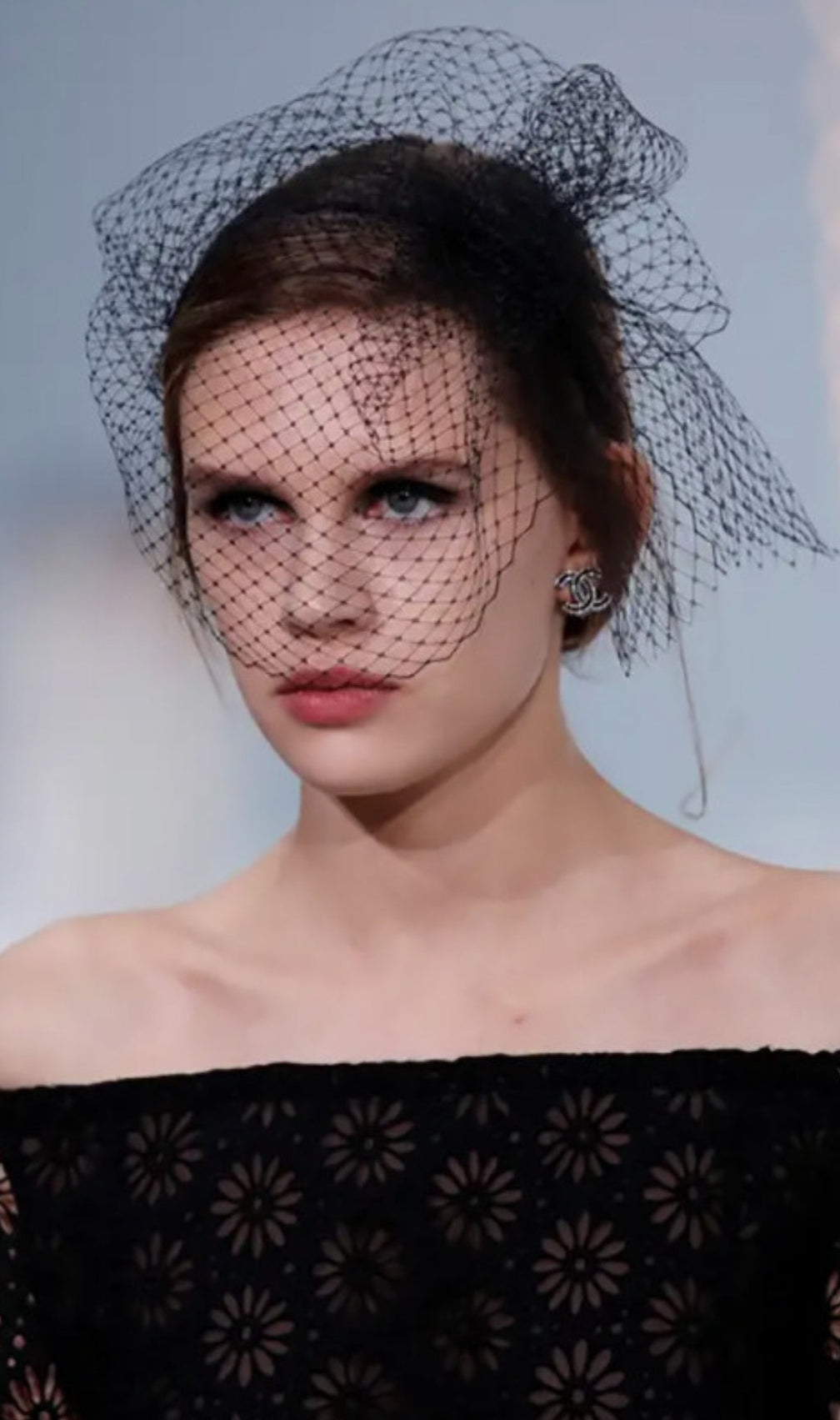 Topper Mesh Net Veil Headband
