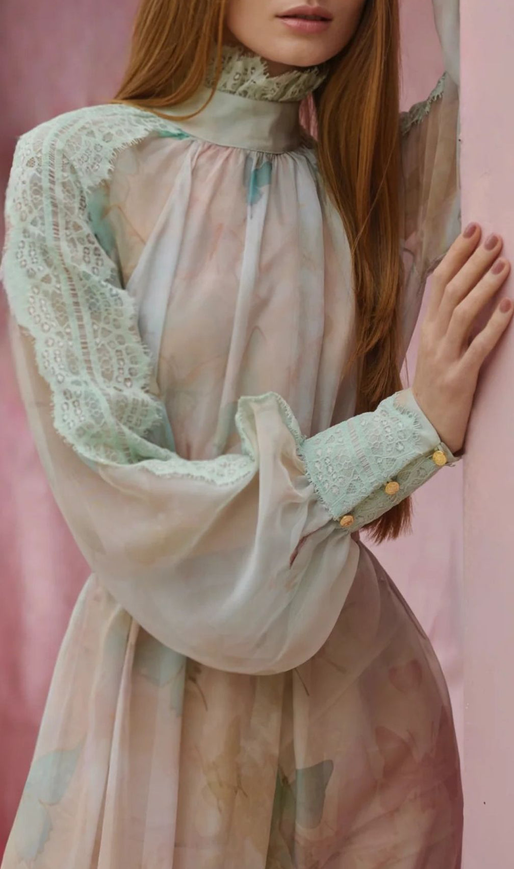 Jenitta Ethereal Butterfly & Floral Maxi Dress | Long Sleeve Flowy Gown