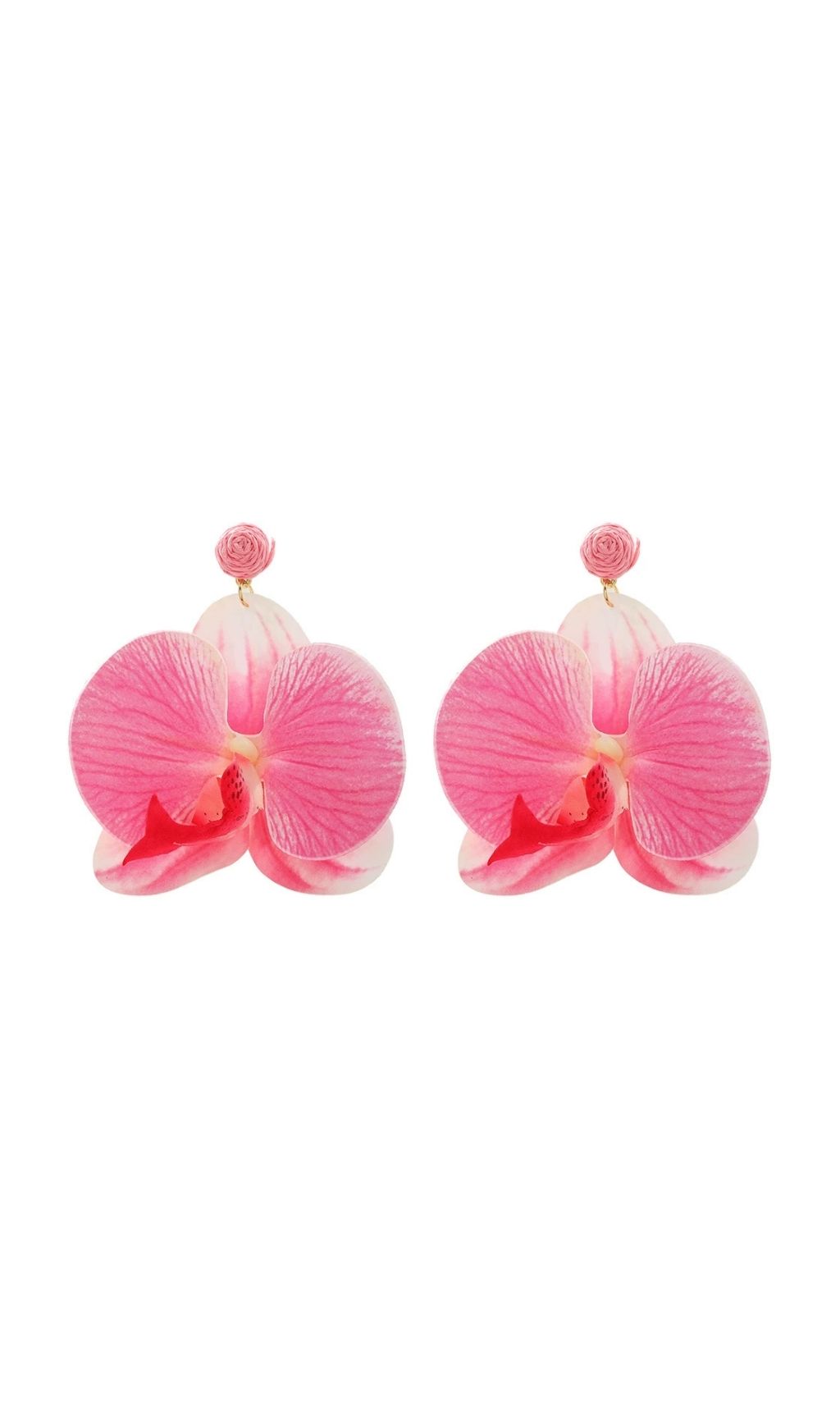 Olatunde Pink Flower Earrings