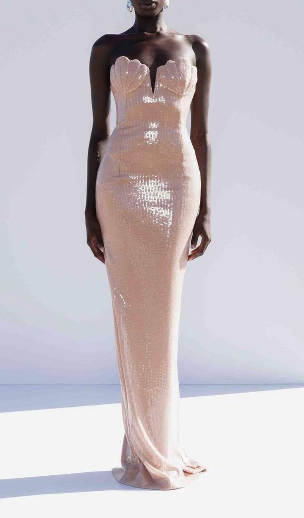 Kathya Strapless Sequin Maxi Dress: Dazzling Red Carpet Gown