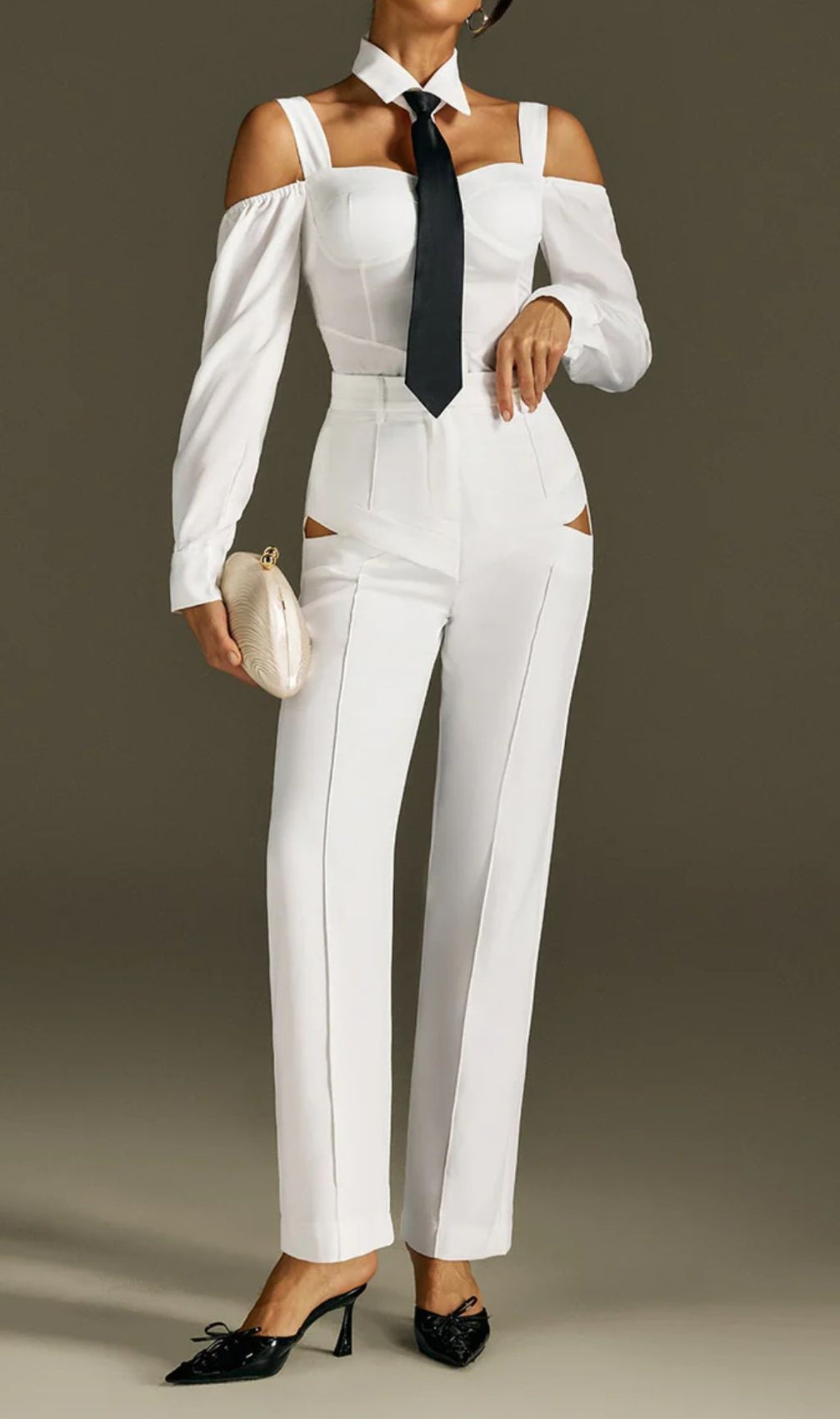 Rohesia Chic Cutout Tailored Pants – Modern Women's Trousers