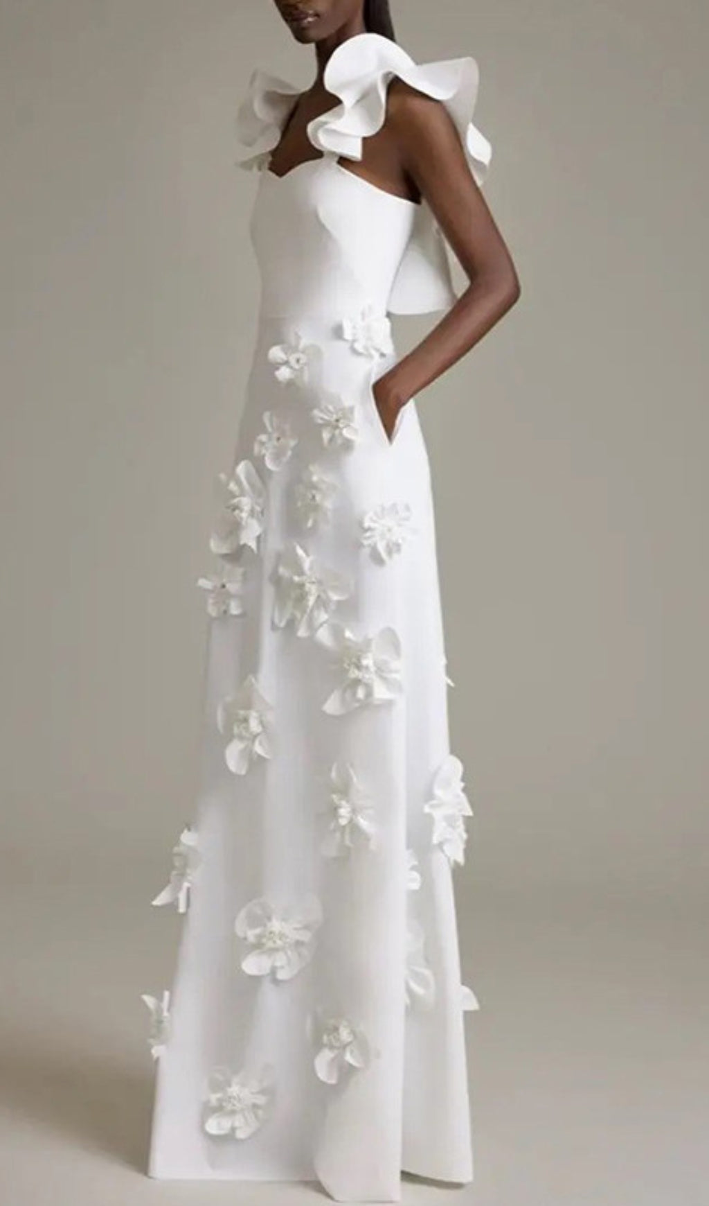 Bracha 3D Flower Maxi Dress