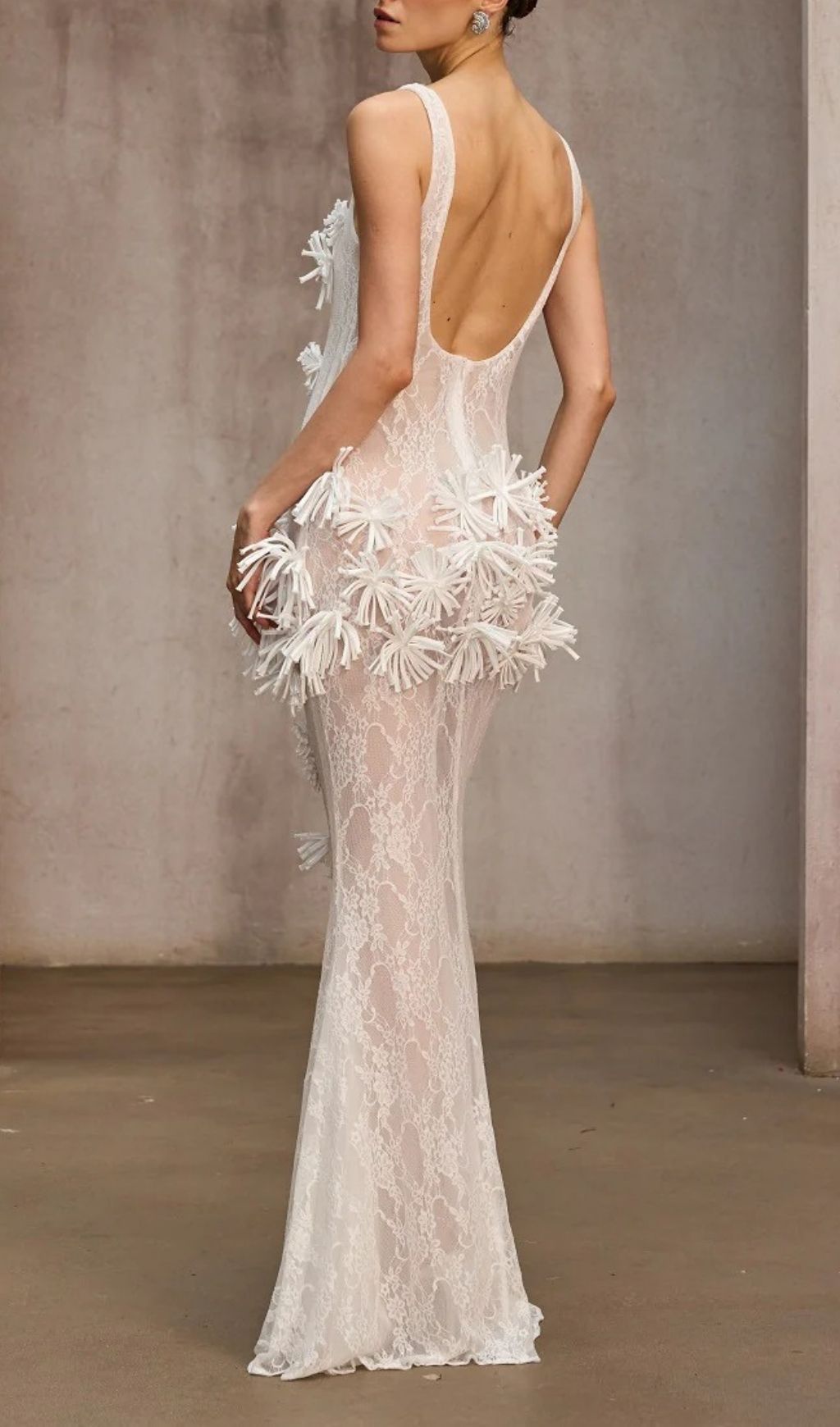 Dorielle Dreamy 3D Floral Lace Maxi Dress