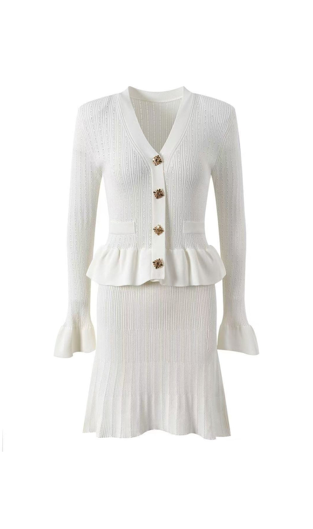 Cletus Knit Long Sleeve Mini Dress