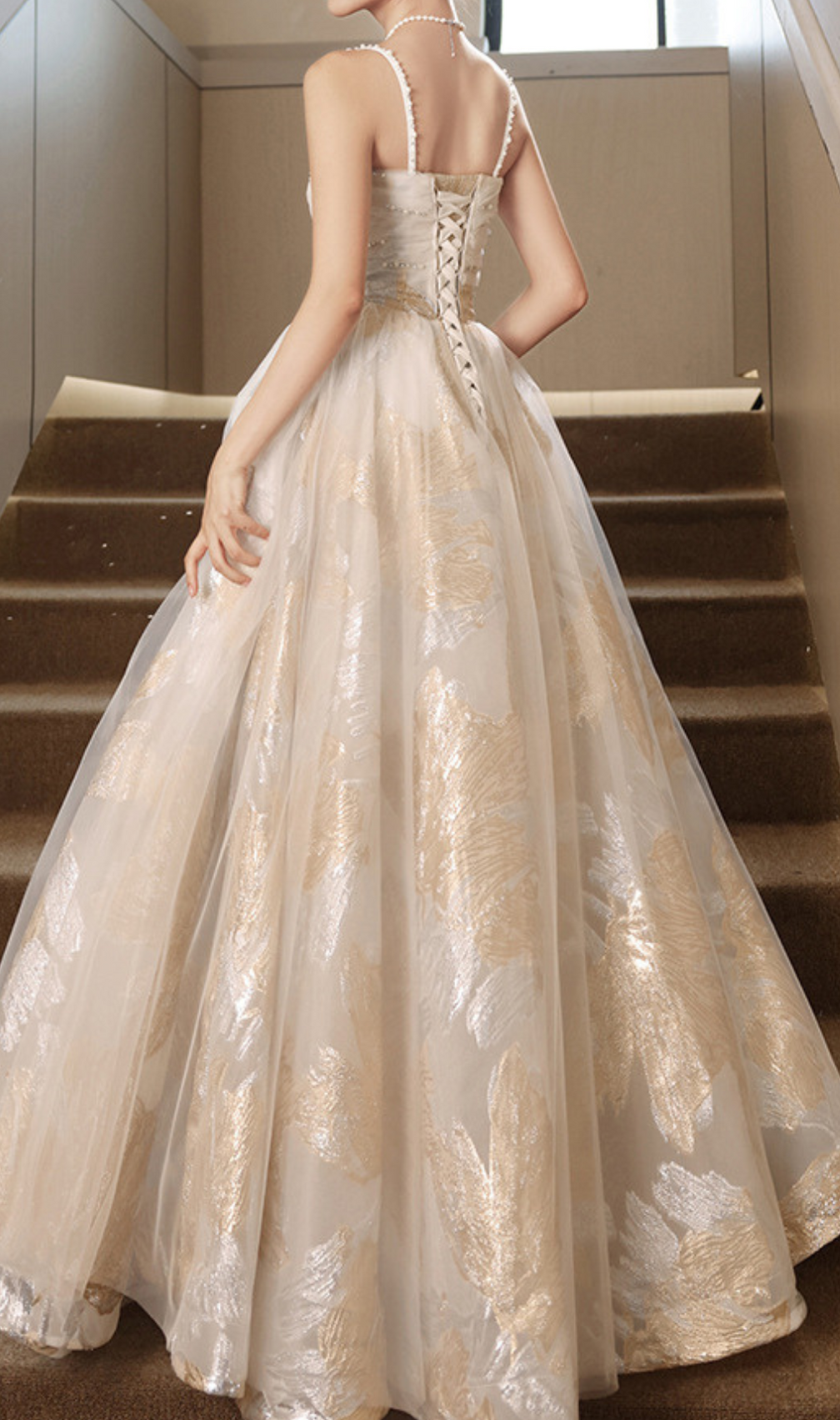 Gur Beaded Mesh Maxi Dress