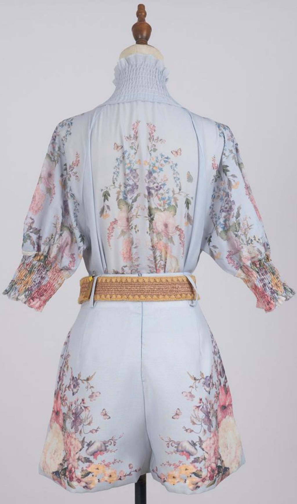 Glenna Flower Printed Blouse & Shorts Set