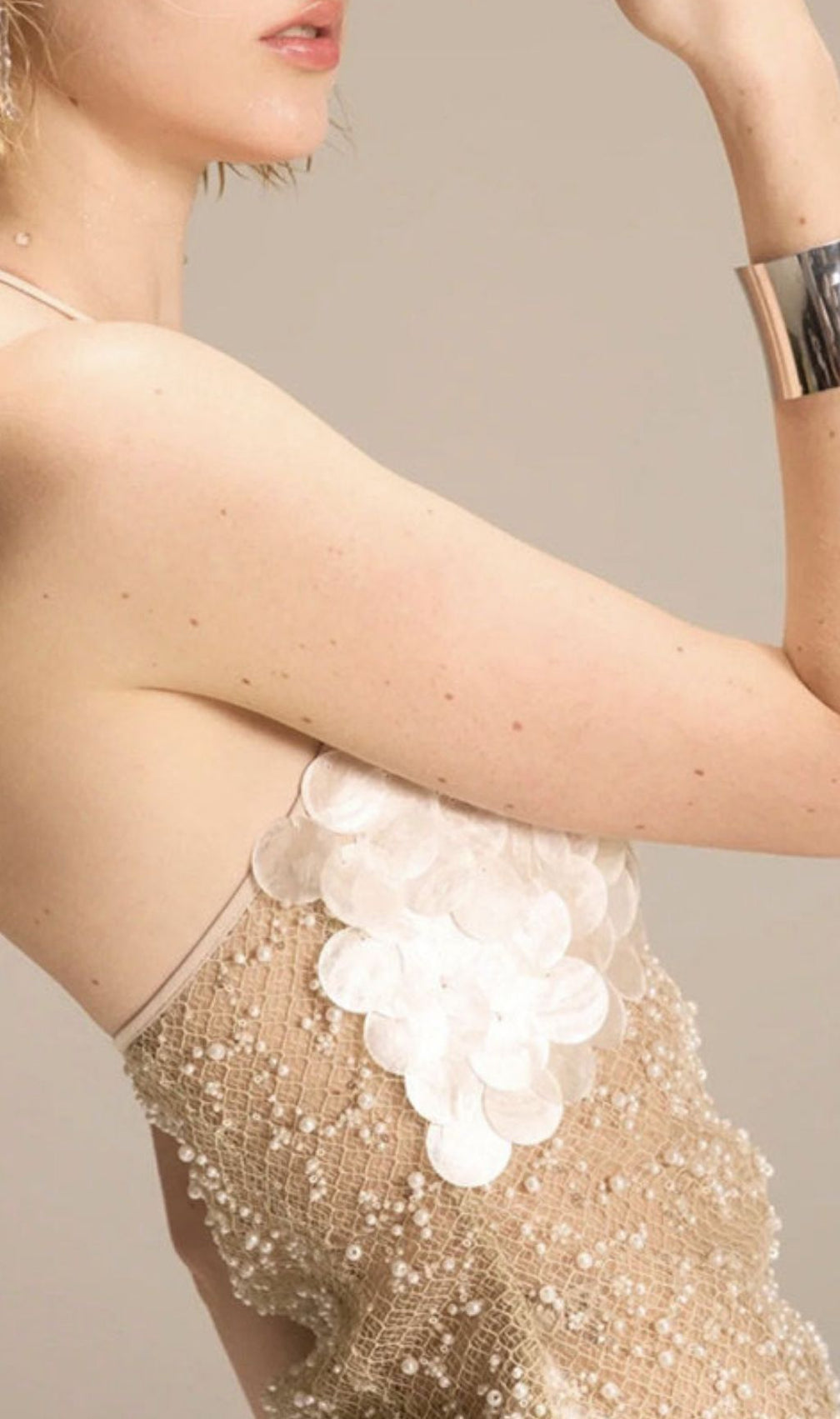 Keila Dazzling Halter Sequin & Beaded Mini Dress - Party & Glamour