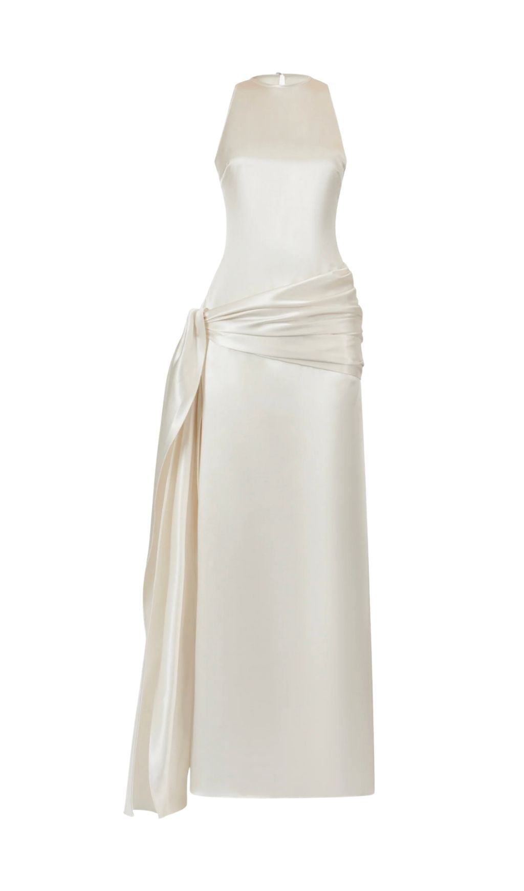 Lachesis Sleeveless Backless Flower Maxi Dress