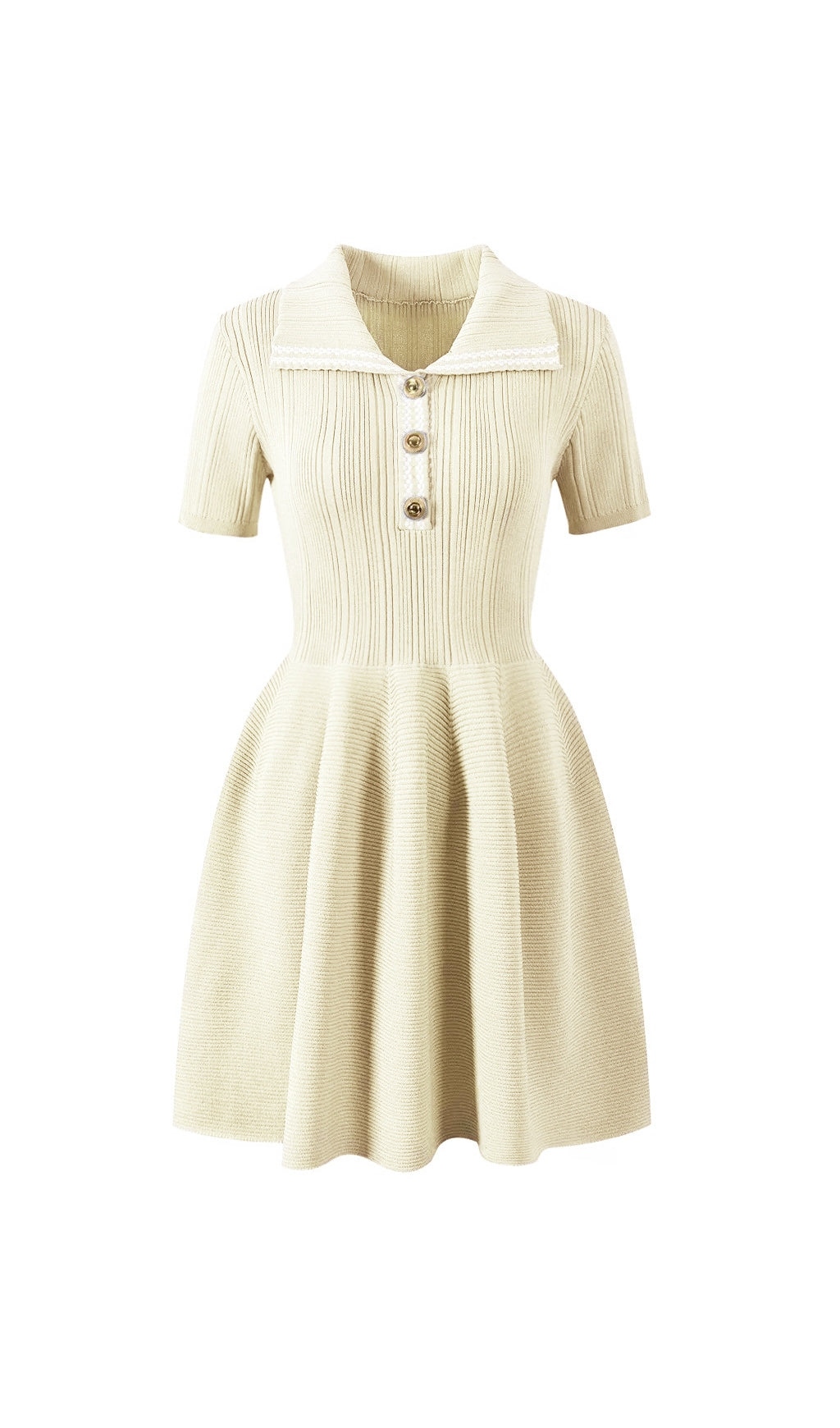 Etta Lapel Knit Mini Dress