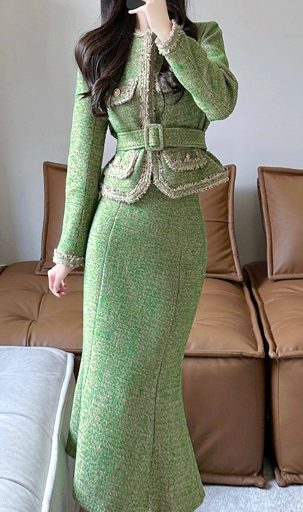 Breagha Green Two-Piece Set