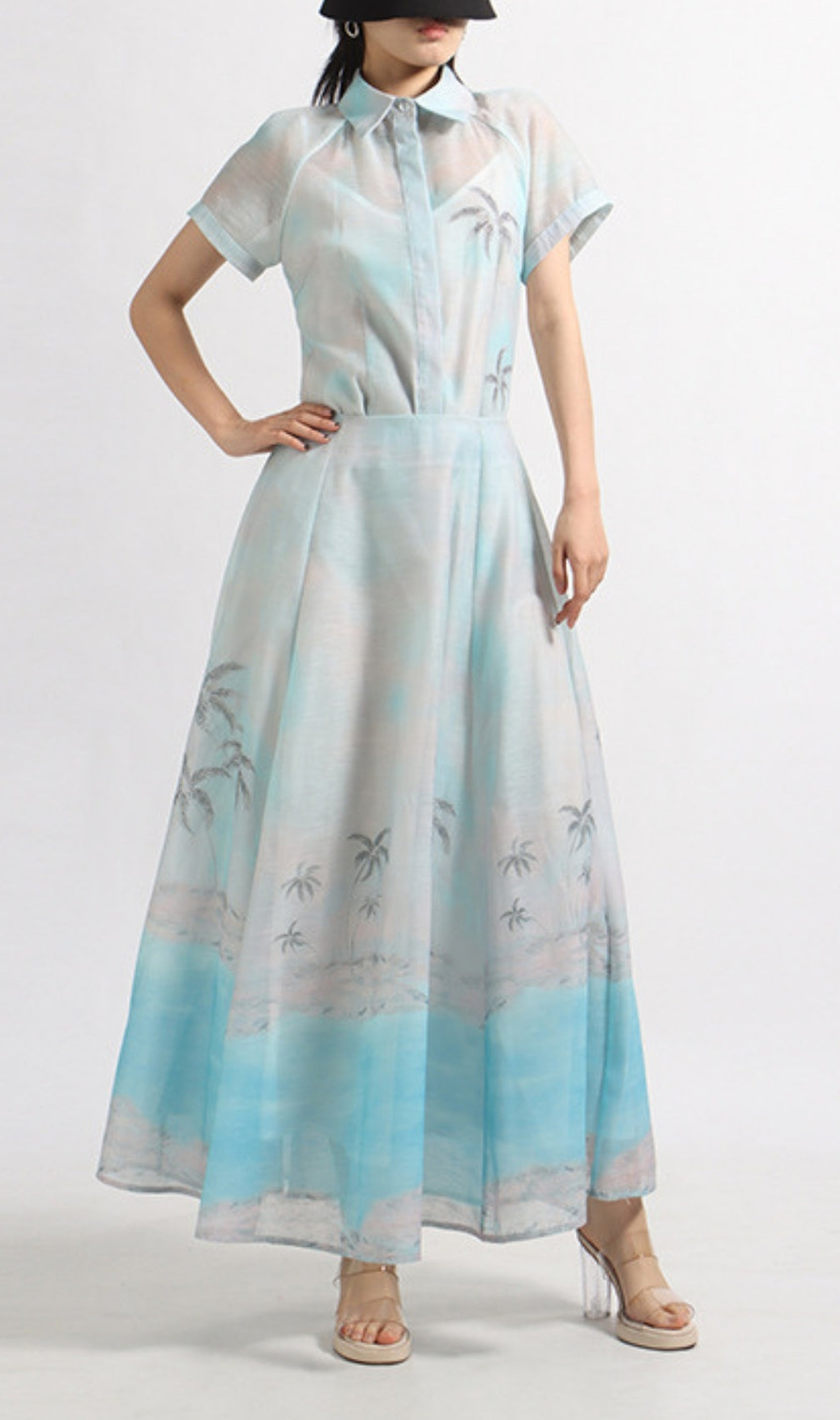 Eran Printed Shirt & Maxi Skirt Set