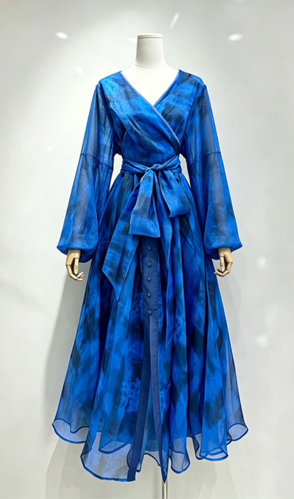 Kotoyo Tie-Dye Long Sleeve Maxi Dress
