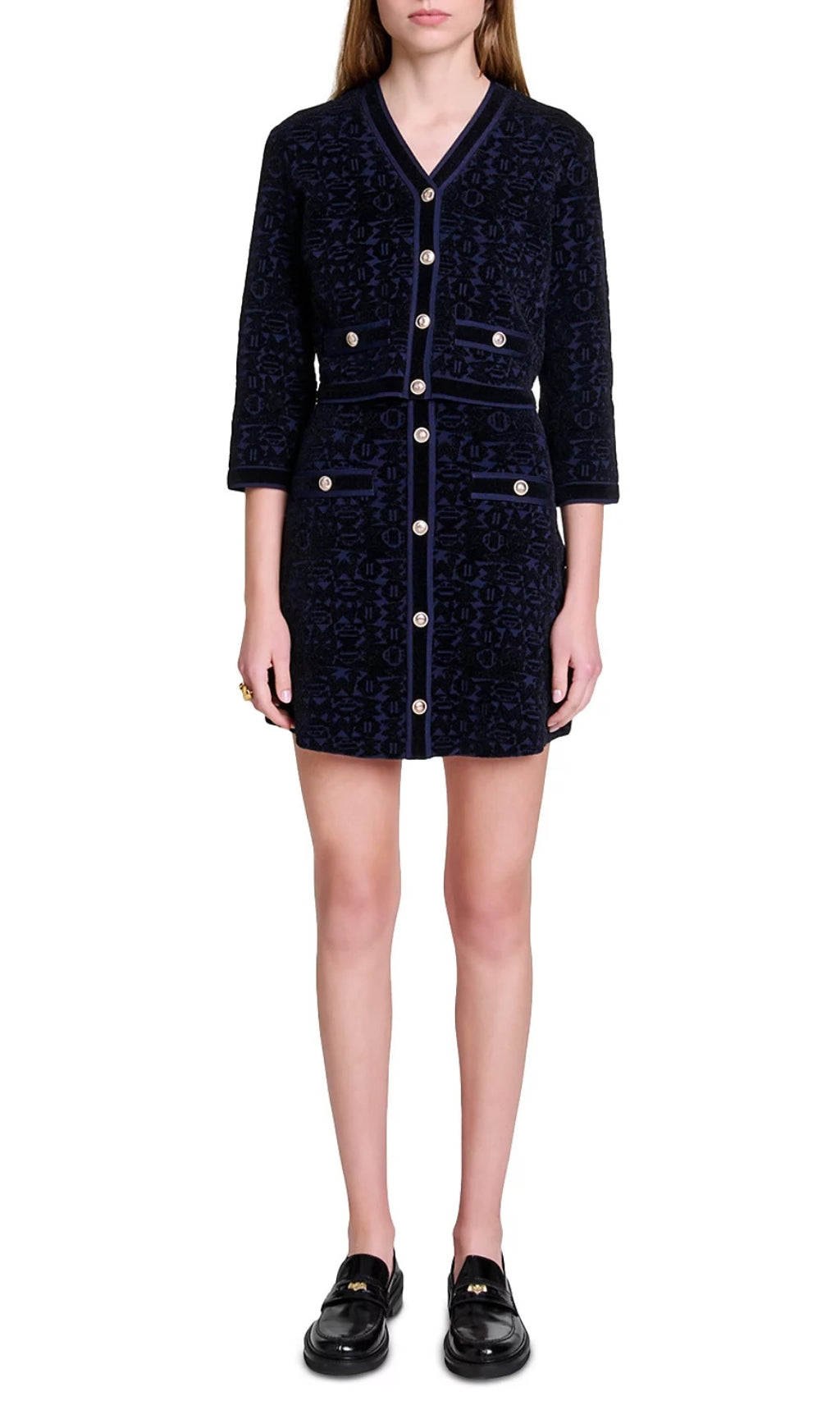 Reverie Velvet Knit 2-In-1 Cardigan & Dress Set