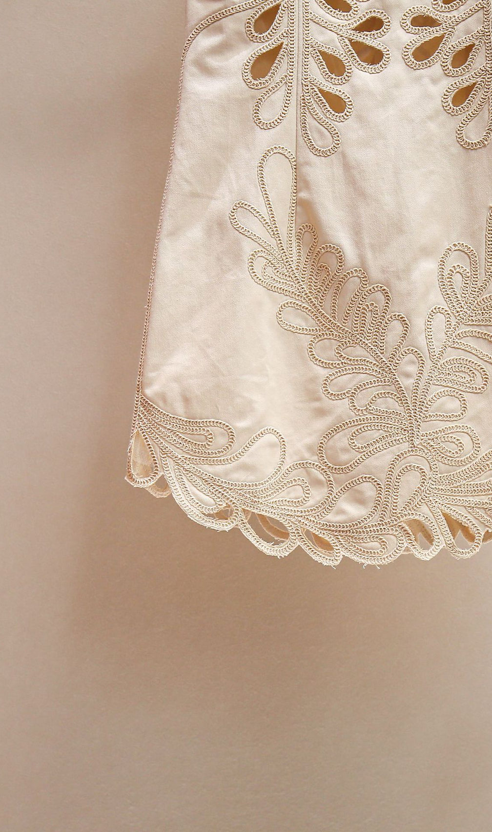 Ranetty Chic Embroidered & Eyelet Sleeveless Mini Dress