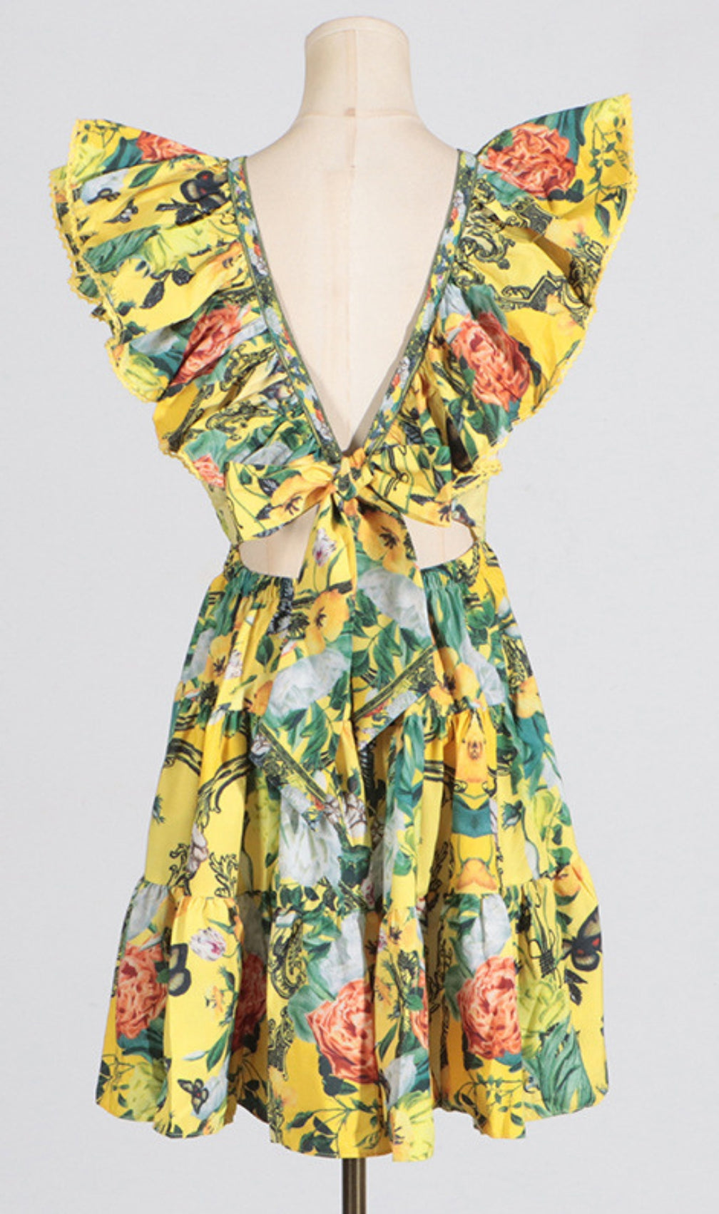 Cortez Floral V-Neck Mini Dress