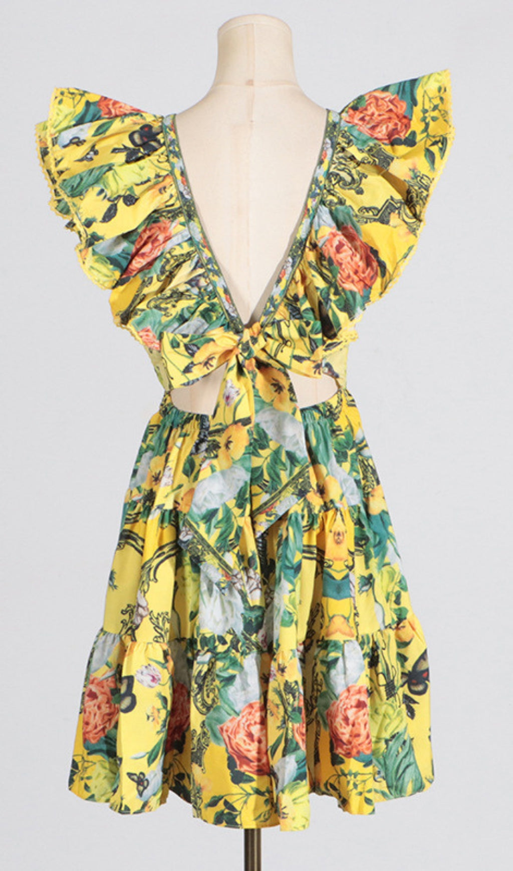 Cortez Floral V-Neck Mini Dress