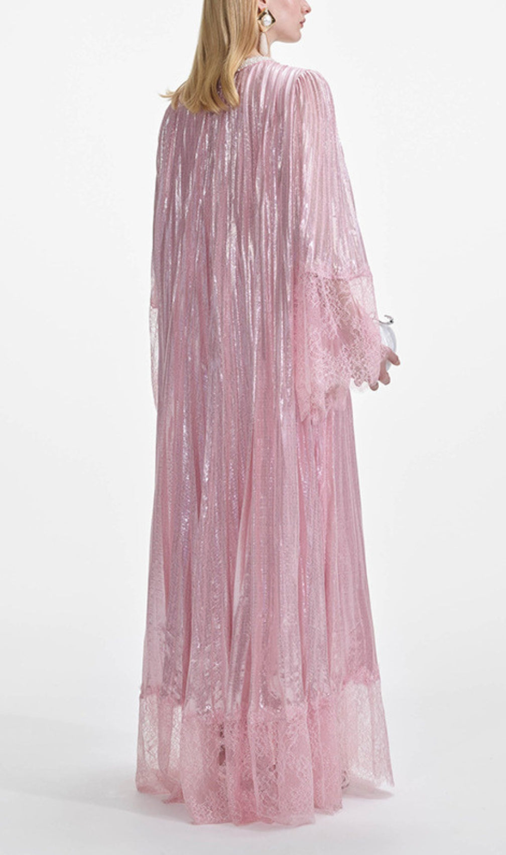 Dorotea Pink Long Sleeve Maxi Dress
