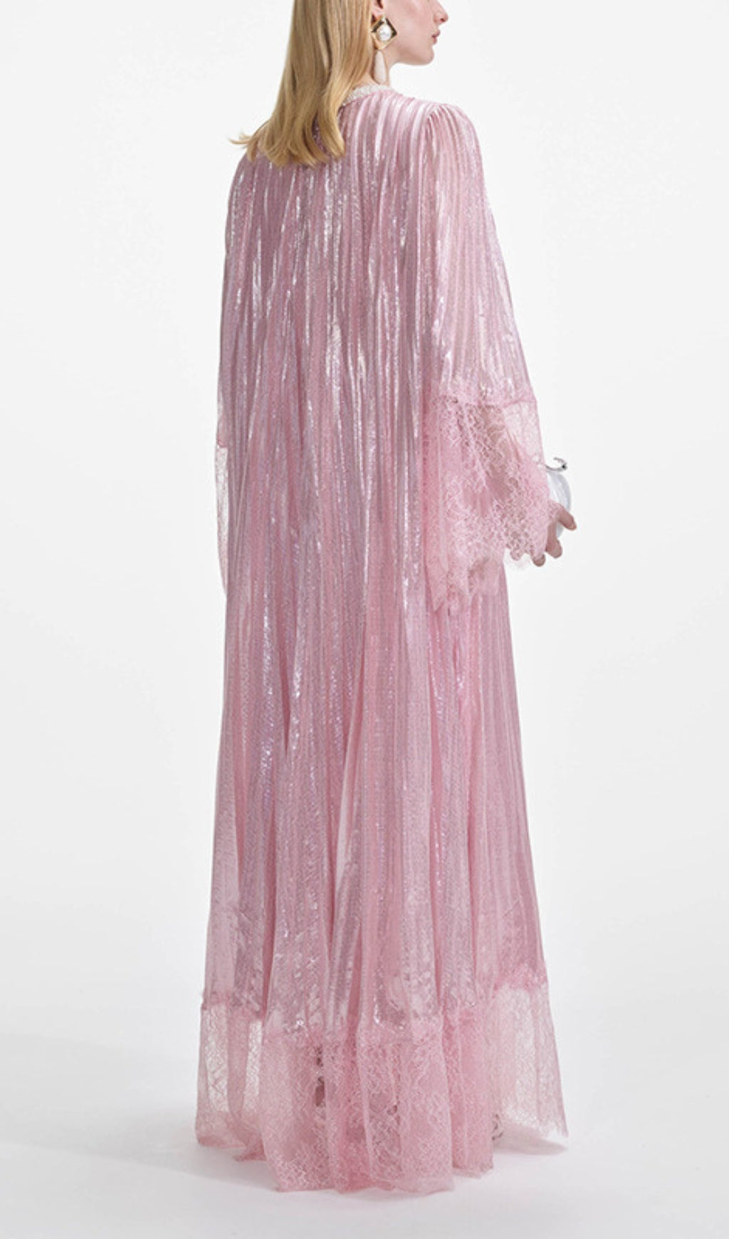 Dorotea Pink Long Sleeve Maxi Dress