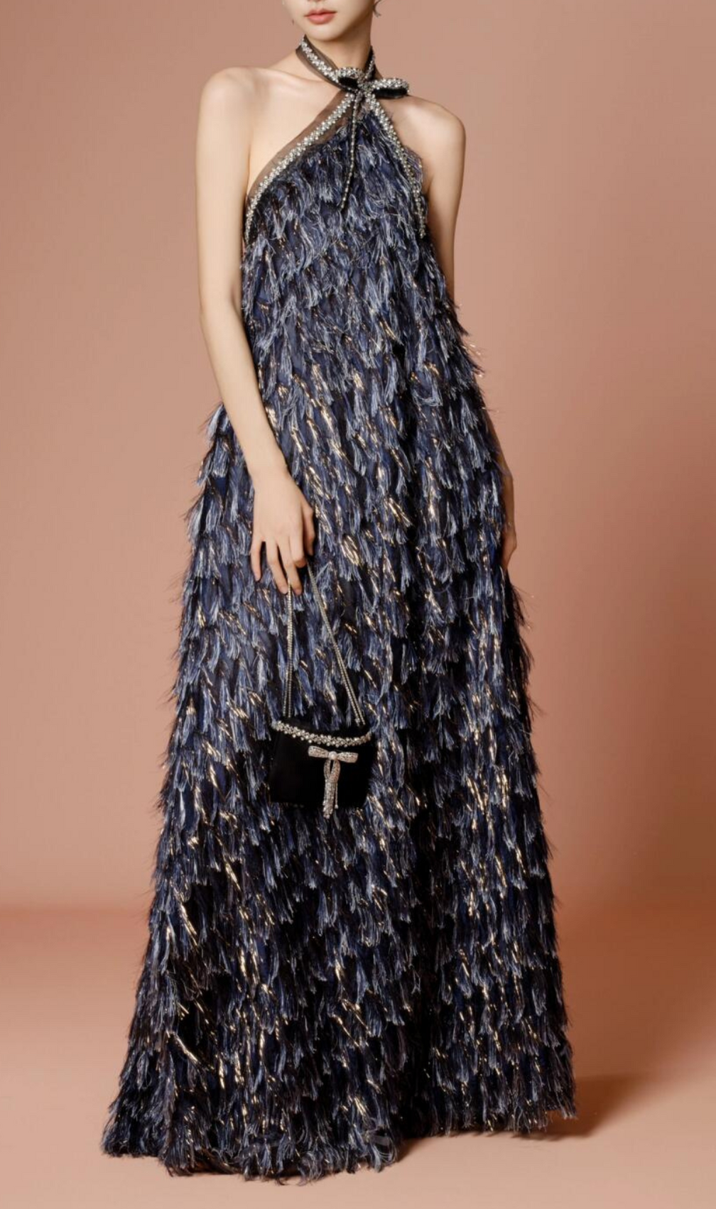 Gari Halter Backless Maxi Dress