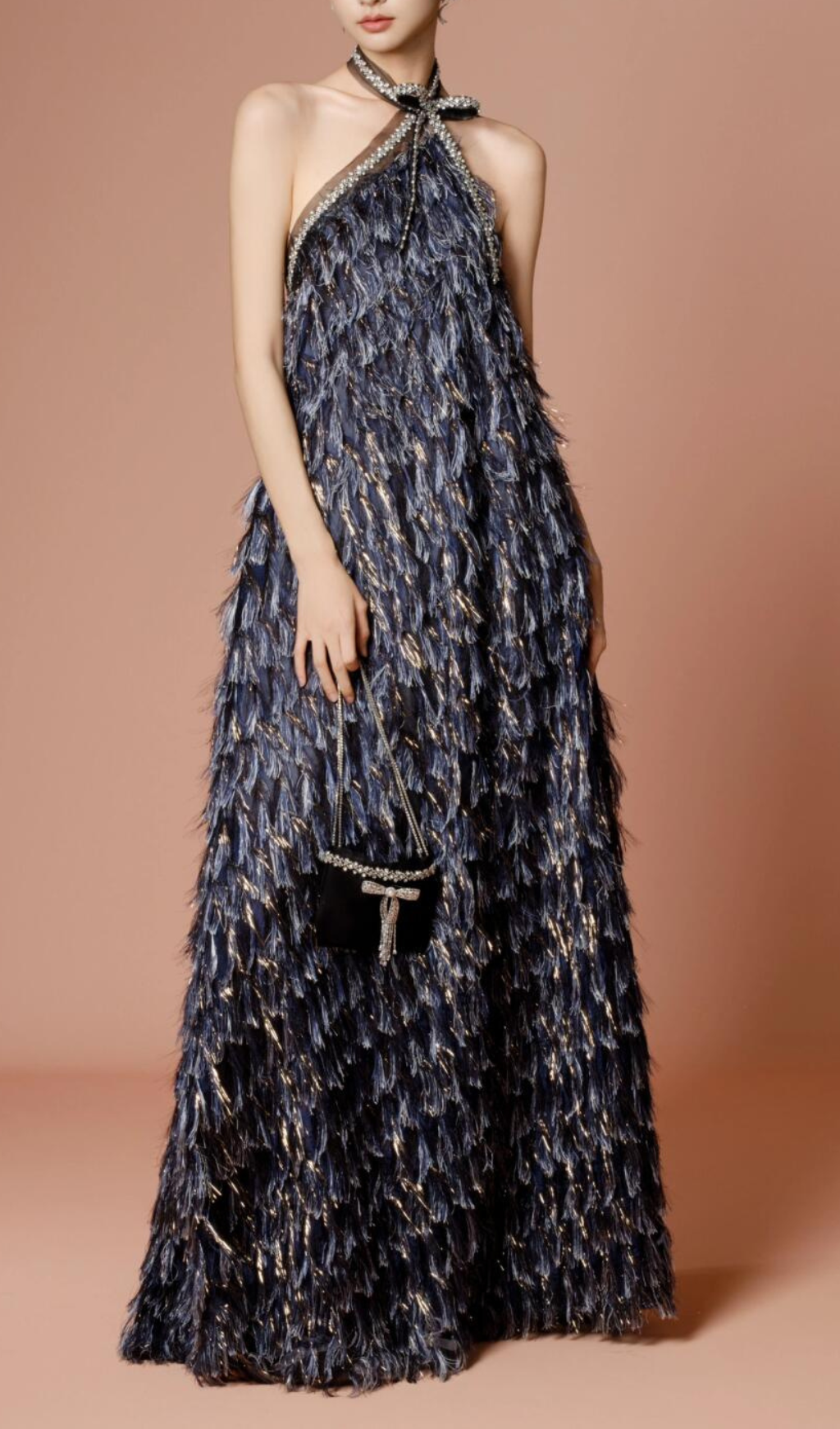 Gari Halter Backless Maxi Dress