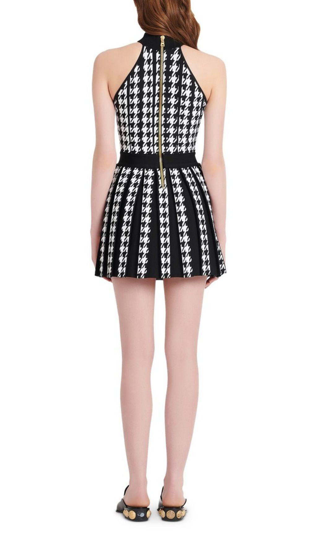 Fusayo Halter Graphic Mini Dress