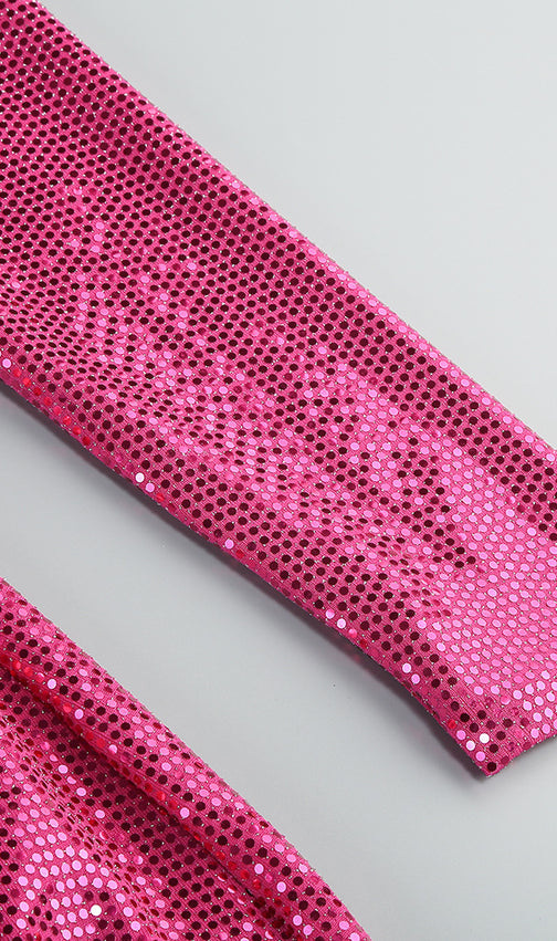 Benigno Flower Cutout Sequin Maxi Dress