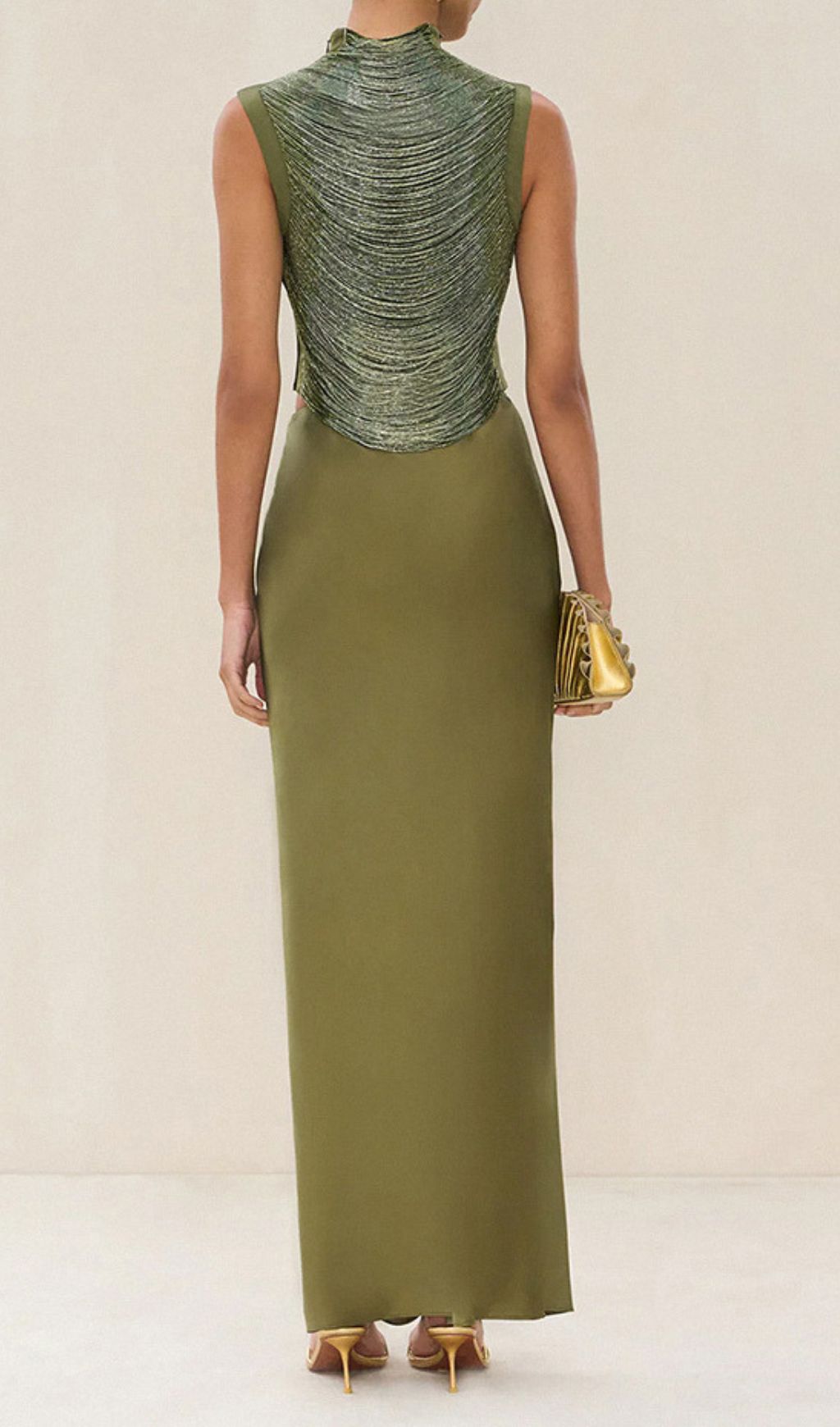 Horatia Tassel Two-Piece Set | Elegant Textured Satin Ensemble