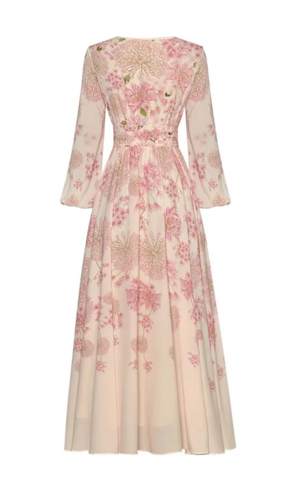 Anjanette Lace-Up Printed Maxi Dress