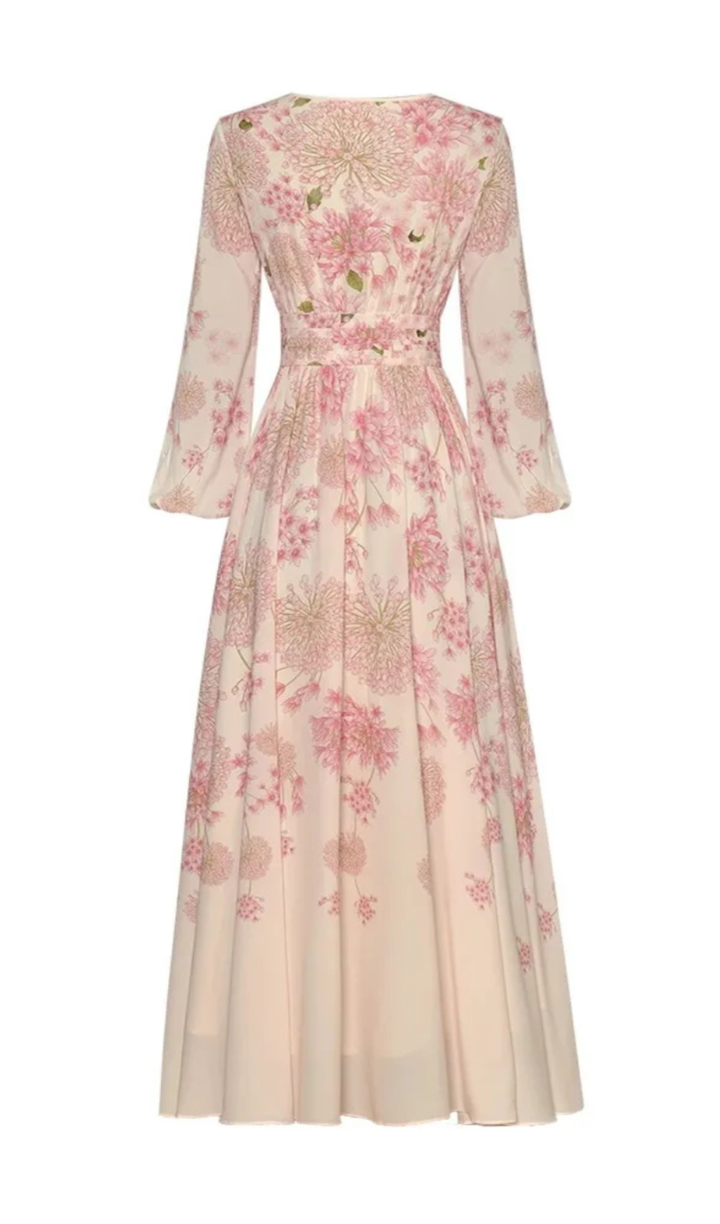 Anjanette Lace-Up Printed Maxi Dress