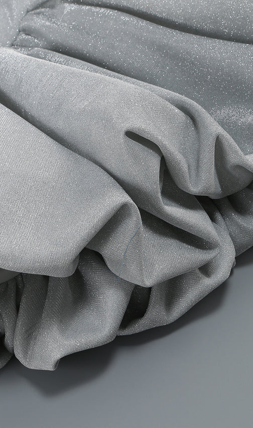 Jerrod Grey Sparkle Halter Bubble Mini Dress - Glam Party Ready