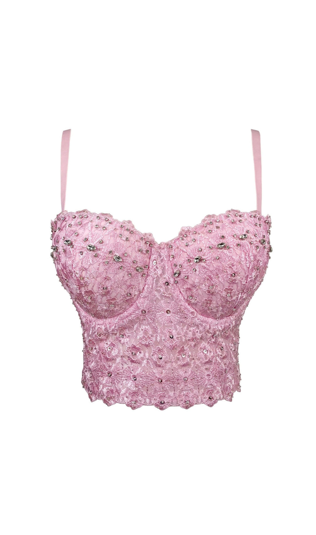 Amberlin Rhinestone Embroidered Top