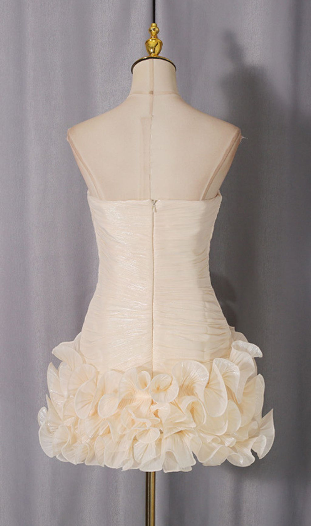 Jacoba Strapless Ruffle Mini Dress: Elegant, Flirty & Party-Ready