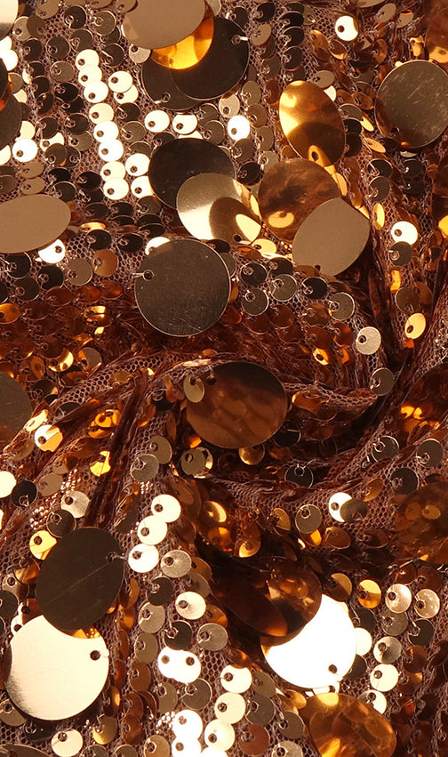 Jorja Dazzling Gold Sequin One-Shoulder Maxi Dress - Sparkle & Shine