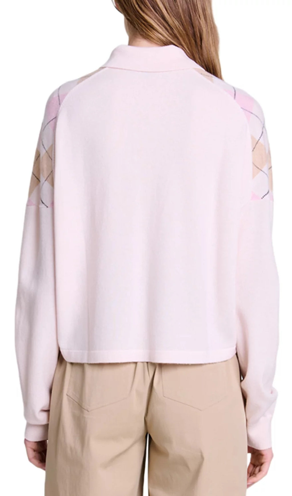 Magrille Check Print Polo Style Jumper