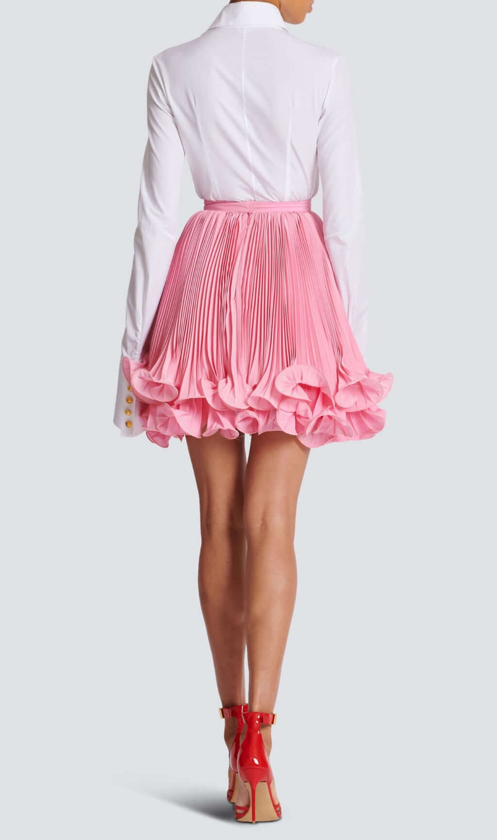Anavia Pink Ruffle Hem Skirt