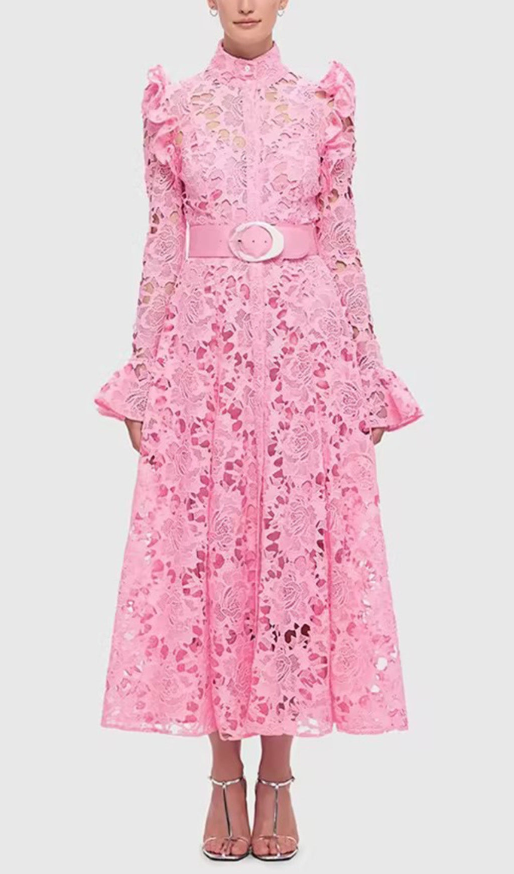 Alicia Lace Butterfly Sleeve Dress