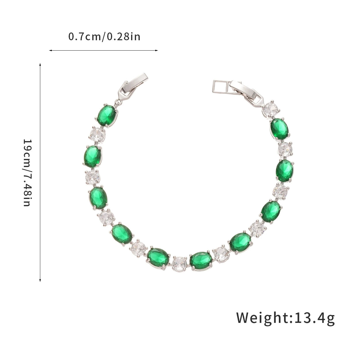 Elegant Emerald Green Bow Cubic Zirconia Jewelry Set