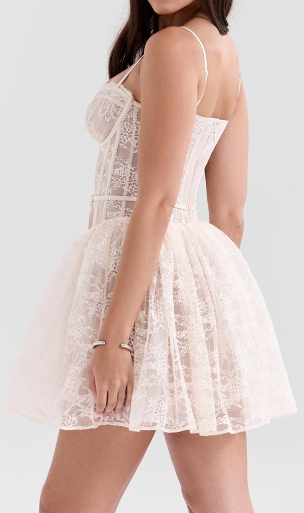 Chiho Corset Lace Mini Dress