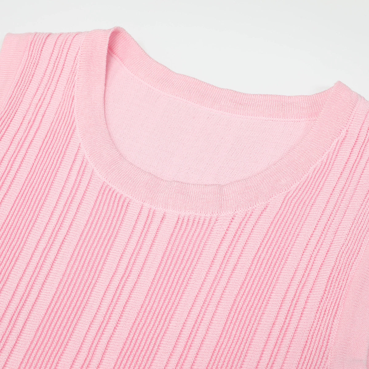 Kiandra Pink Sleeveless Ribbed Knit Maxi Dress | Effortless Chic & Comfort