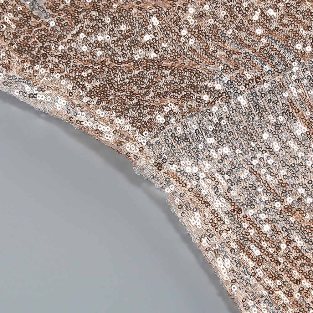 Jaffar Dazzling Strapless Sequin Maxi Dress - Red Carpet Glamour